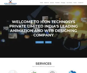 Icontechnosys.com(2D Animation Company in Delhi) Screenshot
