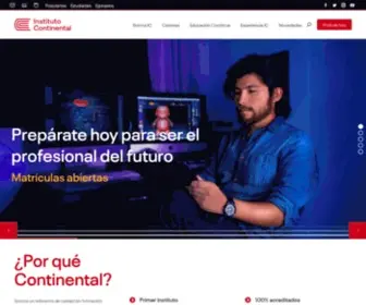 Icontinental.edu.pe(Instituto Continental) Screenshot
