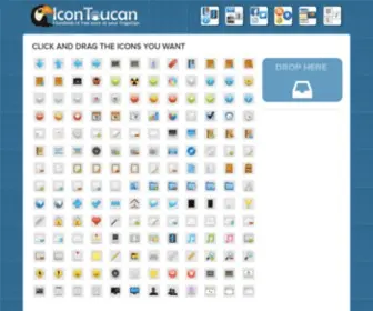 Icontoucan.com(Mix and Match Hundreds of Free Web Icons) Screenshot