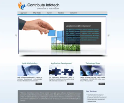 Icontributetech.com(IContribute Infotech) Screenshot