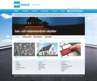 Icopal.se(Monier och Icopal under samma tak) Screenshot