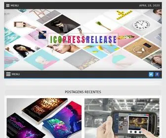 Icopressrelease.com(WordPress) Screenshot