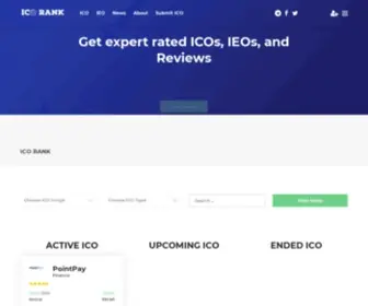 Icorank.info(Get updates in your email about the hot projects and upcoming and active ICOs. ICO RANK) Screenshot