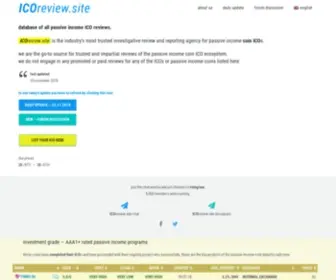 Icoreview.site(Icoreview site) Screenshot