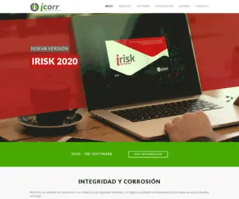 Icorr.com.ar(Integridad y corrosi) Screenshot