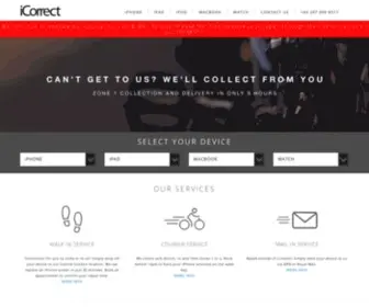 Icorrect.co.uk(IPhone, iPad & Apple Watch Repair Specialists) Screenshot