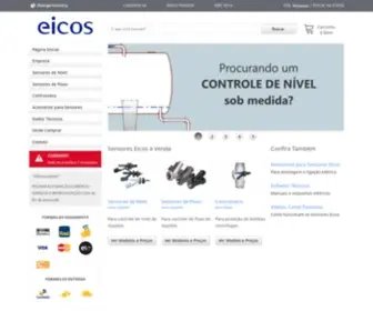 Icos.com.br(Fabricante nacional de Sensores para automação de bombas e reservatórios) Screenshot