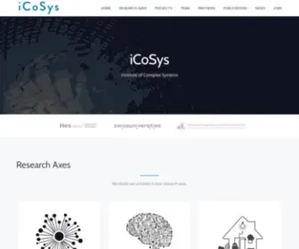 Icosys.ch(Institute of Complex Systems) Screenshot