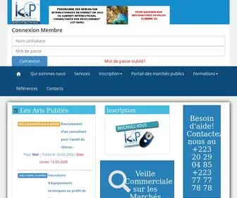 ICP-Marchespblics.com(Bienvenue sur ICP SARL) Screenshot