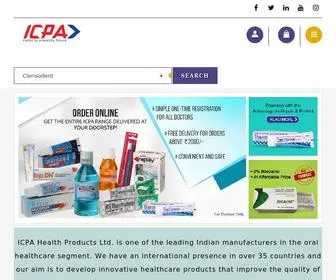 Icpahealth.com(ICPA Health Products Ltd) Screenshot
