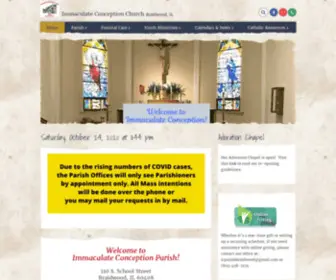 Icparishbraidwood.org(Immaculate Conception Church) Screenshot