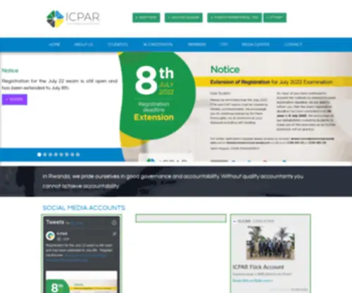 Icparwanda.com(Institute of Certified Public Accountants Rwanda) Screenshot
