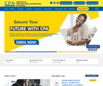 Icpau.co.ug(Institute of Certified Public Accountants of Uganda) Screenshot
