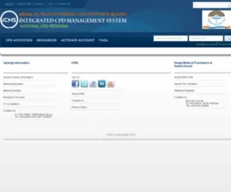 Icpdkenya.org(Integrated CPD Management System) Screenshot