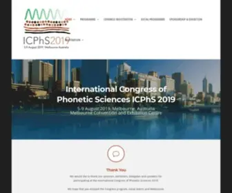 ICPHS2019.org(International Congress of Phonetic Sciences ICPhS 2019) Screenshot