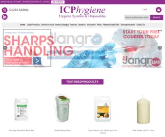 Icphygiene.co.uk(We provide cleaning supplies to the commercial industry. Scott Janitorial) Screenshot