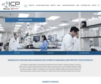 Icpindustrial.com(Innovative Coating and Adhesive Solutions to Enhance and Protect Your Product. ICP Industrial) Screenshot