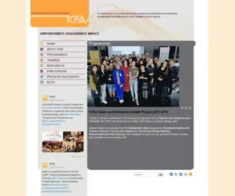 Icpolicyadvocacy.org(The International Centre for Policy Advocacy (ICPA)) Screenshot