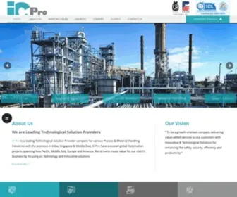 Icpro.in(Manufacturing Automation Company) Screenshot