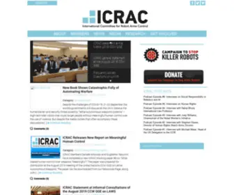 Icrac.net(ICRAC) Screenshot