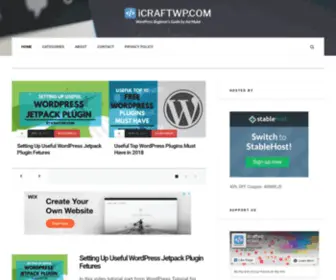 Icraftwp.com(WordPress Beginner's Guide by Axl Mulat) Screenshot