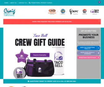 Icraig.com(Promotional Products) Screenshot