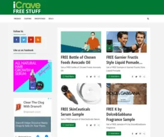 Icravefreestuff.com(I Crave Free Stuff) Screenshot