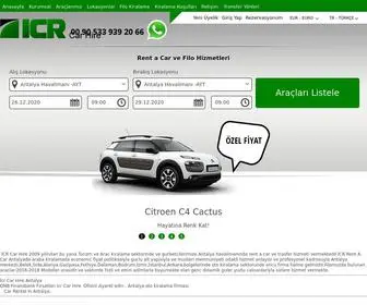 Icrcarhire.com(CR Car Hire) Screenshot