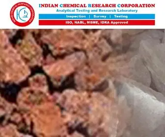 Icrclab.com(Indian Chemical Research Corporation) Screenshot