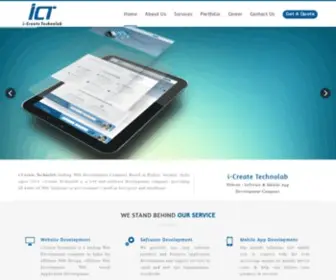 Icreatetechnolab.com(ICreate Web Technologies Company) Screenshot