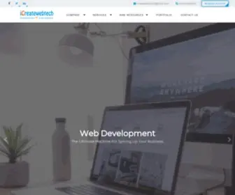 Icreatewebtech.com(Home) Screenshot