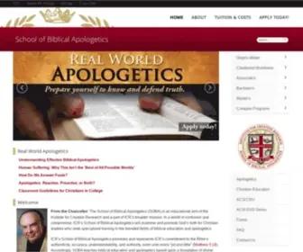 ICR.edu(School of Biblical Apologetics) Screenshot