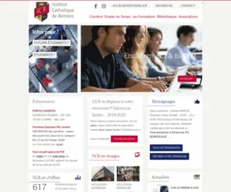 Icrennes.org(L'ICR est une université privée qui délivre des Diplômes d'Etat) Screenshot