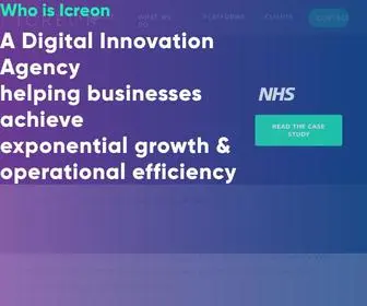 Icreon.co.uk(Software Development Company) Screenshot