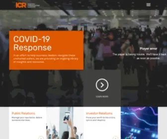 Icrinc.com(Strategic Communications and Advisory) Screenshot