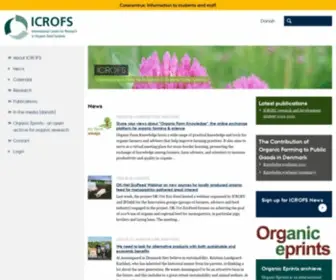 Icrofs.org(International Centre for Research in Organic Food Systems) Screenshot