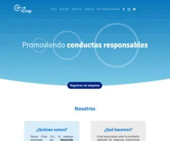 Icrop.com.py(Promoviendo conductas responsables) Screenshot