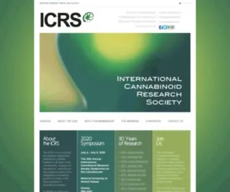 ICRS.co(The International Cannabinoid Research Society. The ICRS) Screenshot