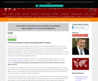 Icrtourism.org(Responsible Tourism Partnership) Screenshot