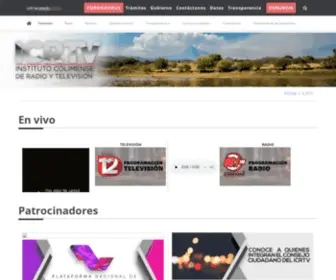 IcrtvColima.com(Gobierno del Estado de Colima) Screenshot