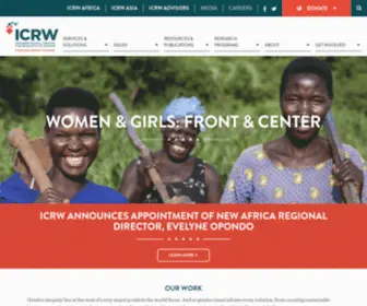 ICRW.org(ICRW is a global research institute whose mission) Screenshot