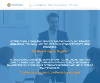 ICS-T.com(International Consulting Services and Trading Co) Screenshot