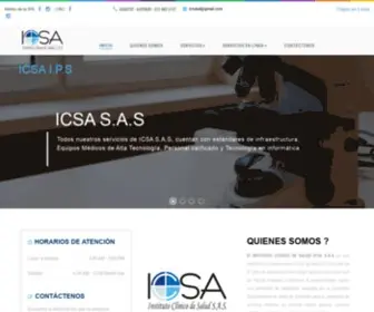 Icsa.com.co(ICSA I.P.S) Screenshot