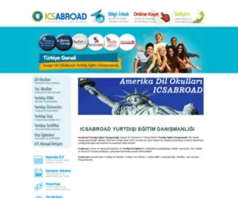 Icsabroad.com(Yurtdışı eğitim) Screenshot