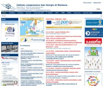 Icsangiorgio.edu.it(Sito web istituzionale Istituto Comprensivo San Giorgio Mantova) Screenshot