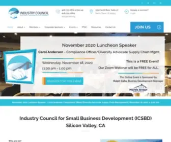 ICSBD.org(Industry Council For Small Business Development (ICSBD) Silicon Valley) Screenshot