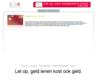 Icscards.be(Icscards) Screenshot