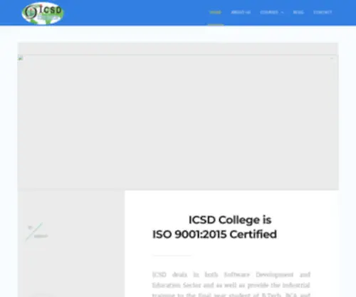 ICSD.co.in(ICSD College of IT & Management) Screenshot