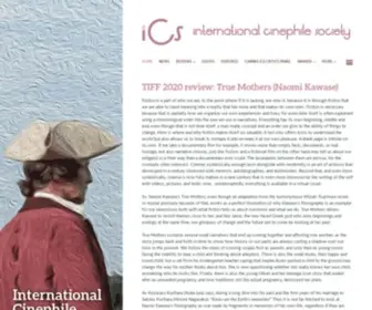 Icsfilm.org(He International Cinephile Society) Screenshot