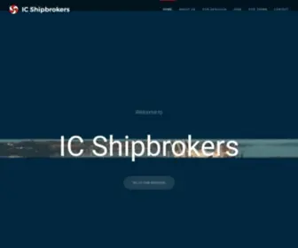 Icshipbrokers.com(International Cooperation of Shipbrokers Aps) Screenshot